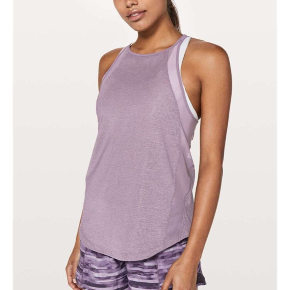 Lululemon Run off-route Tank purple sporty top women's run yoga